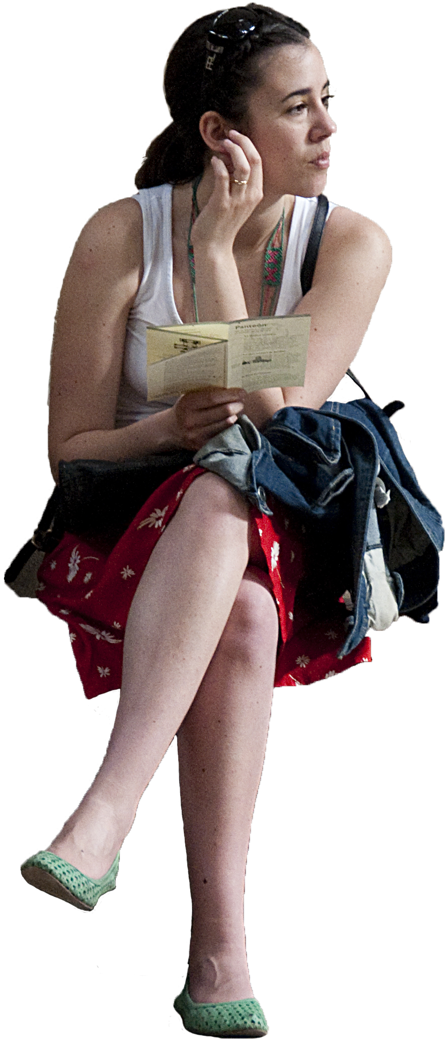 Womansitting Mansitting Jugglers Oldmanshopping Manstanding - Sitting (882x2058), Png Download