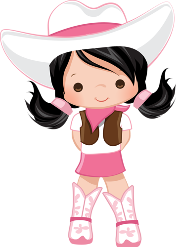 Cowboy E Cowgirl - Cowboy Menina Png (360x500), Png Download