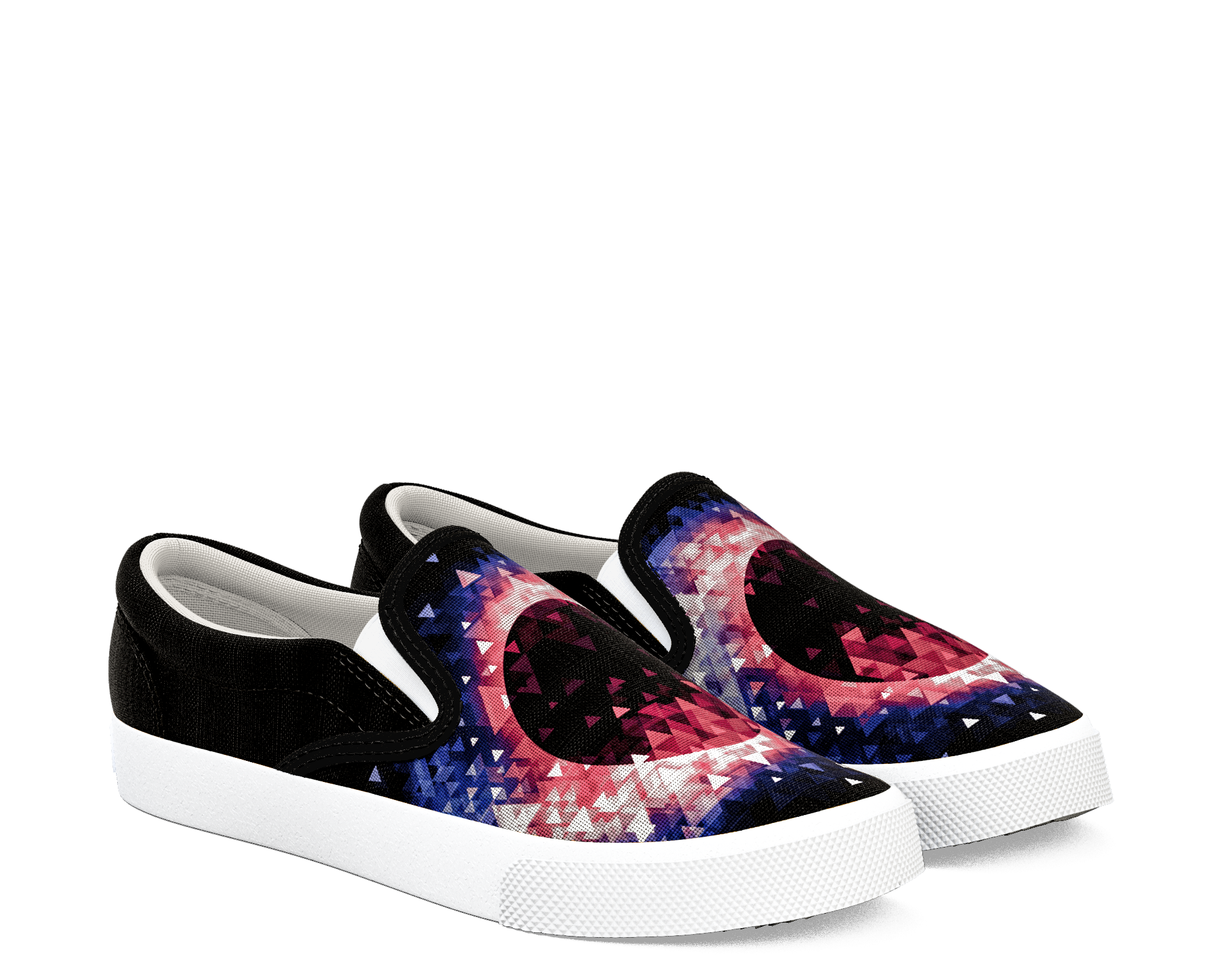 Crying Hearts - Slip Ons (480x480), Png Download