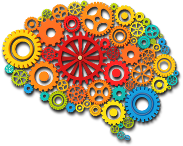 How The Brain Responds To Print Vs - Creative Brain Art Png (451x304), Png Download