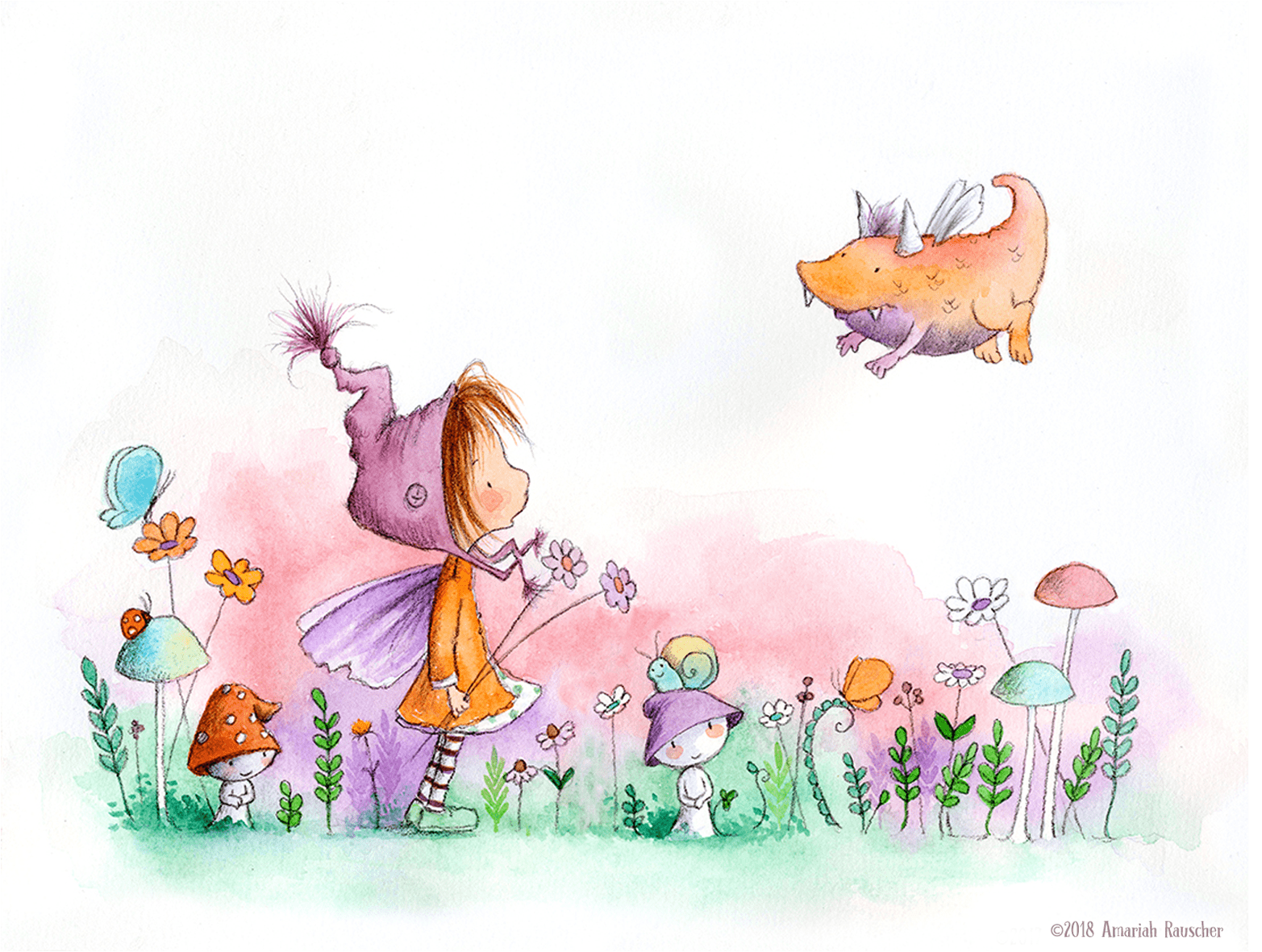- Illustration By Amariah Rauscher - Cartoon (2400x1200), Png Download