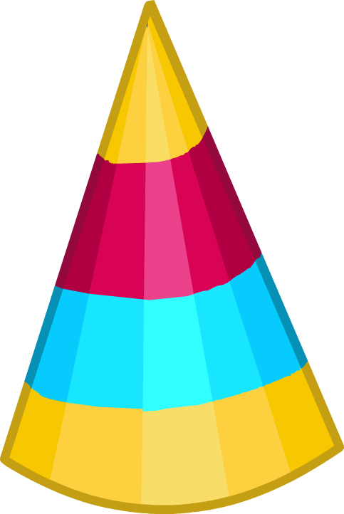 Party Hat 10 New - Club Penguin Party Hat Png (483x722), Png Download