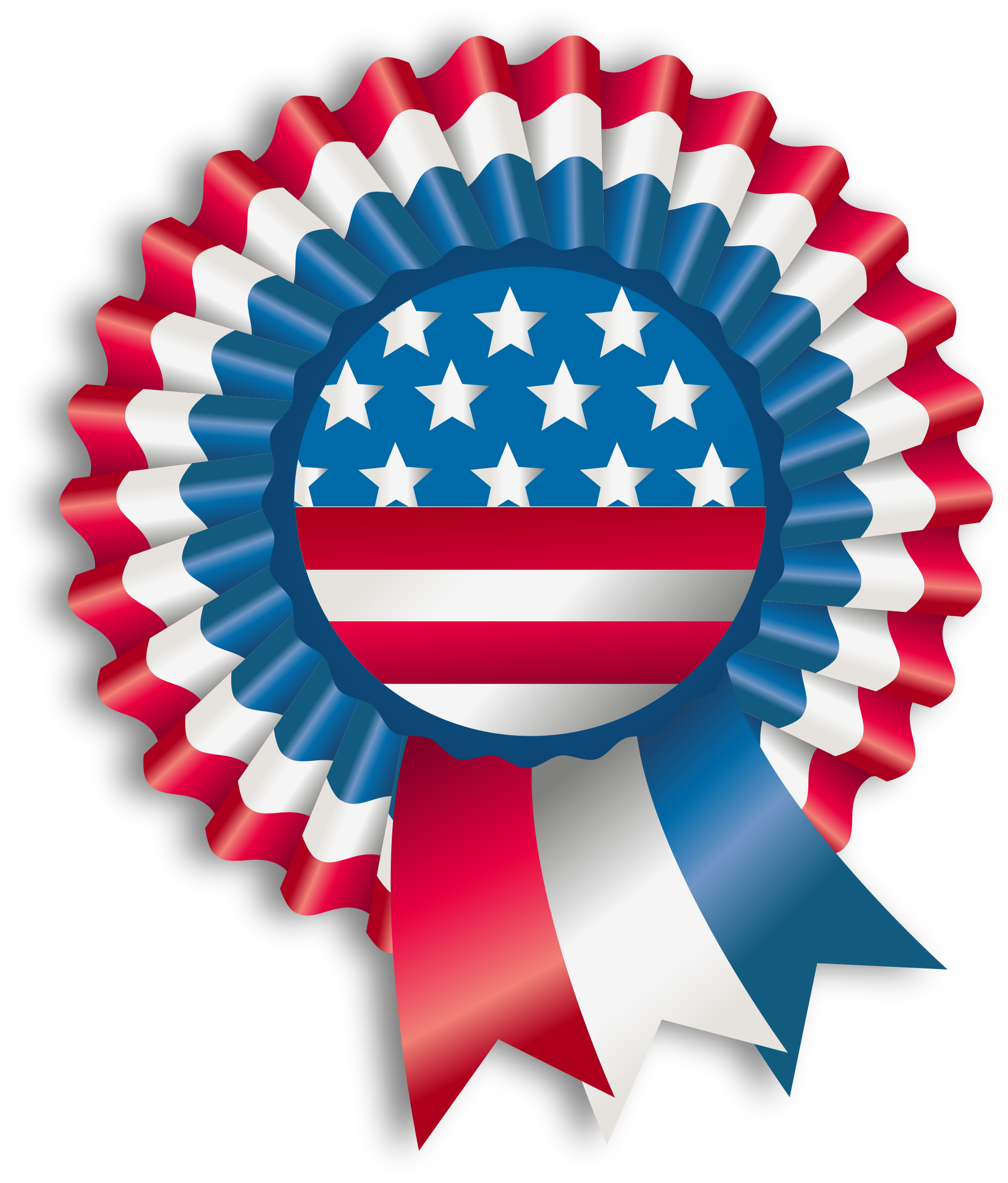 This Free Icons Png Design Of 4th July Ribbon (2034x2400), Png Download