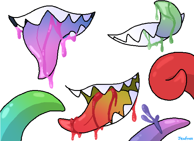 Tentacles And Teeth By Jewfross On Deviantart Png Transparent - Digital Art (637x491), Png Download