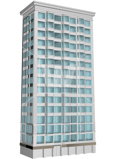Multi Level Building 3d - Building 3d (382x550), Png Download