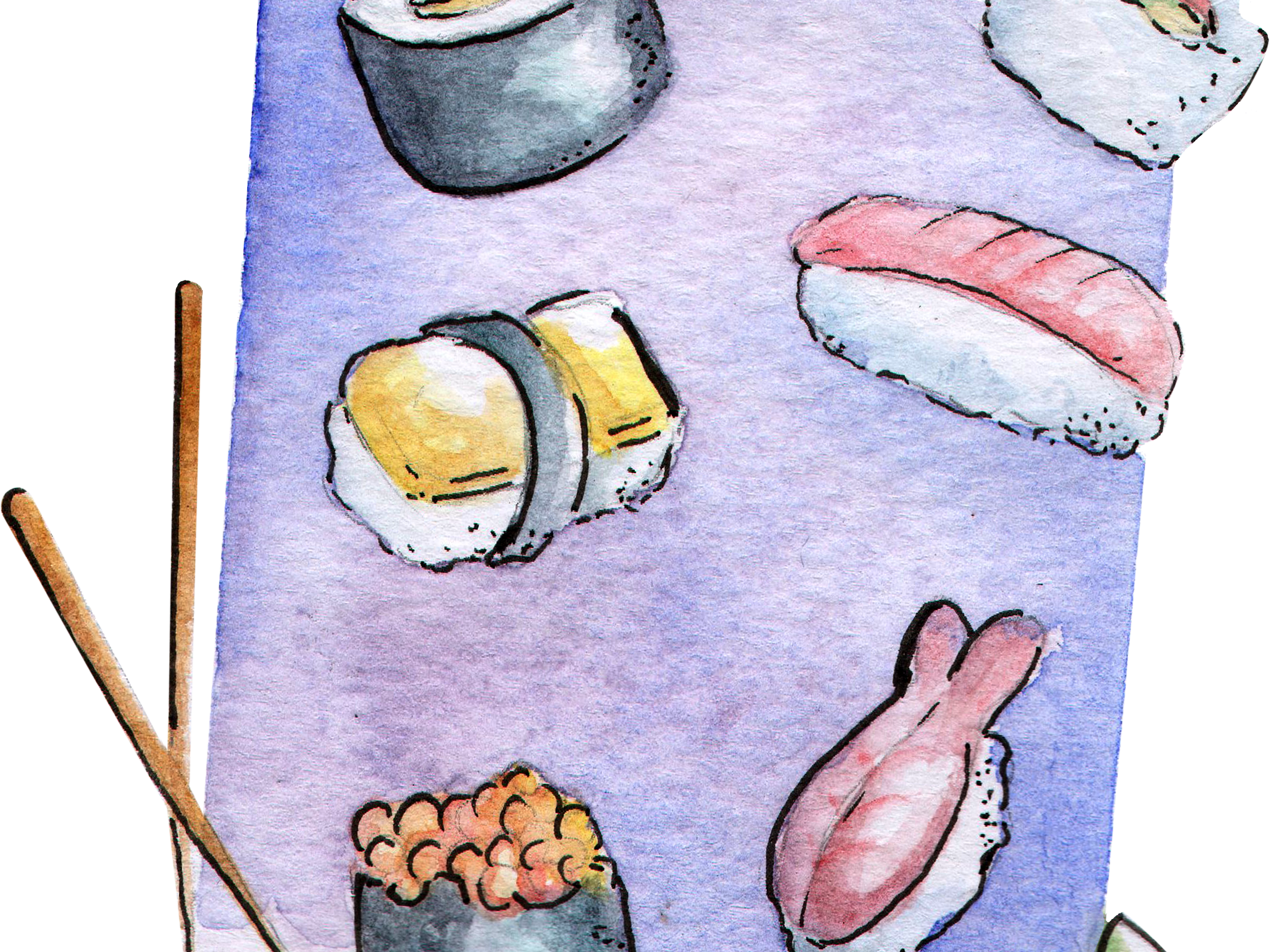 Sushi Png (4777x3582), Png Download