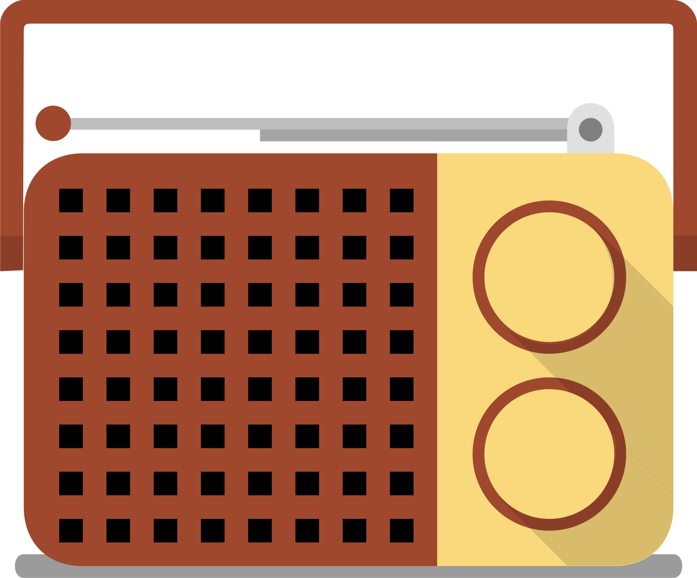 Vintage Radio Png Free Download - Icon Fm Radio Png (2213x1838), Png Download