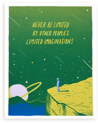 Never Be Limited Print - Website (500x500), Png Download