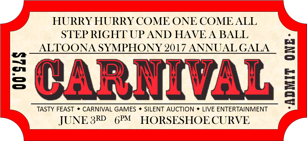 Carnival Transparent Ticket - Come One Come All Carnival (1263x476), Png Download