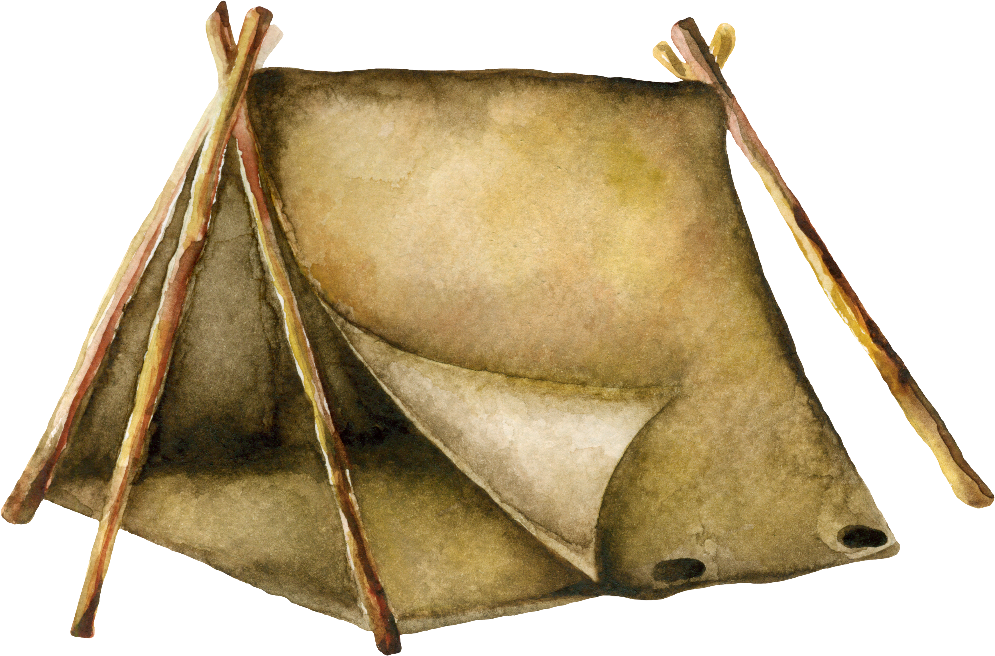 Bedlam Tent - Camping (3600x2572), Png Download