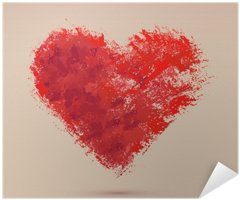 Watercolor Heart, Vector Illustration Poster • Pixers® - Shanghai (400x400), Png Download