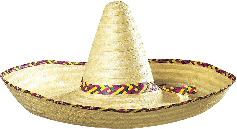 Mexican Sombrero Png - Mexican Hat Sombrero (1000x547), Png Download