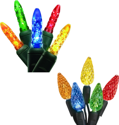 Download For Free Christmas Lights Png In High Resolution - American Lighting Mini-70/4-g-mu-s (set Of 2) 23.5-ft. (383x400), Png Download