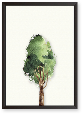 Tree - Watercolor Painting (480x480), Png Download