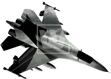 Above Fighter Jet - Fighter Jet From Above (550x353), Png Download