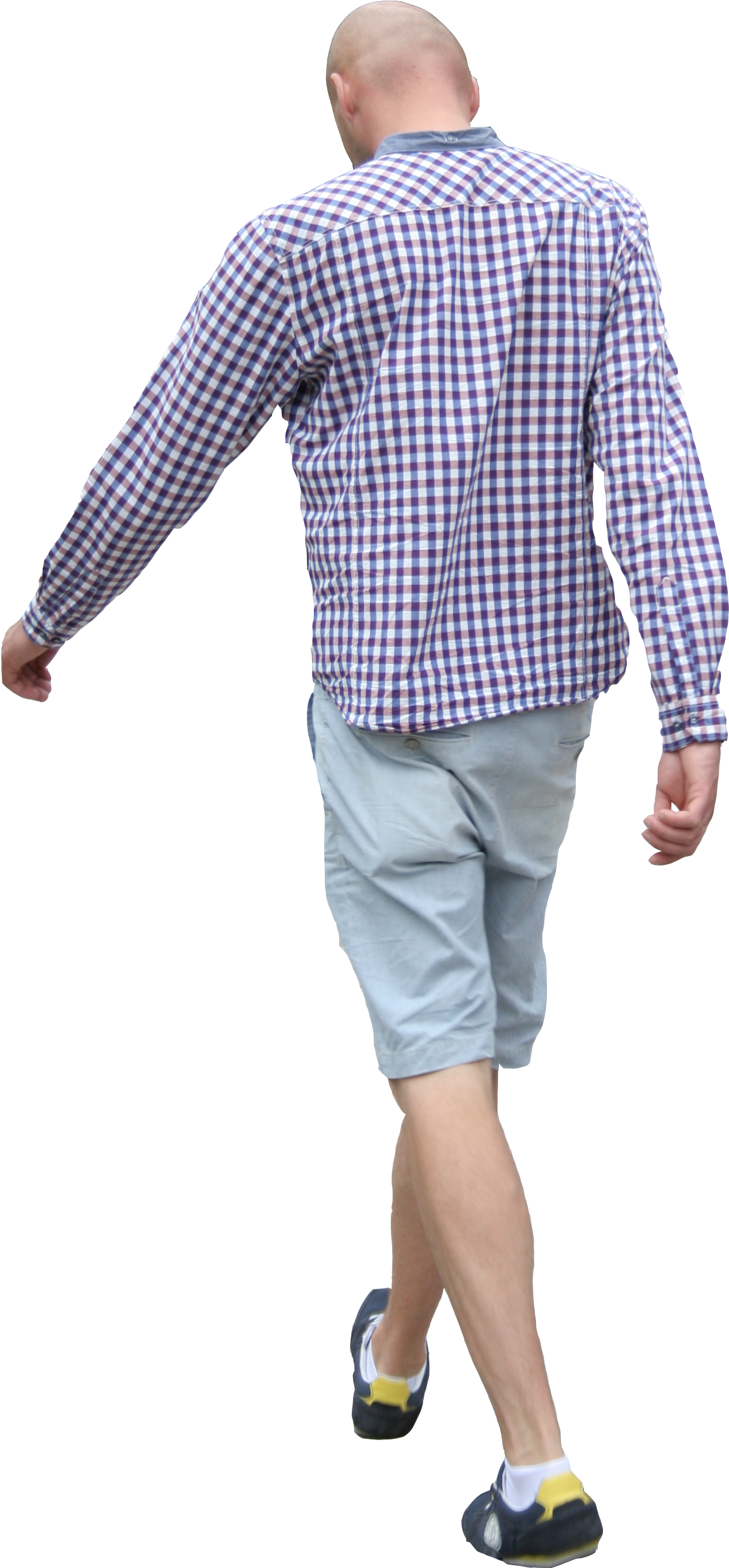 2d People - Cut Out Man Walking Png (1621x2930), Png Download