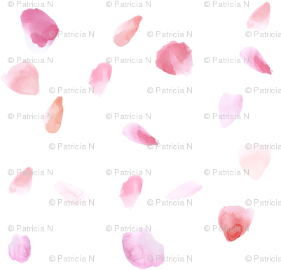Pink Peach Rose Petals Watercolor - Pink Rose Petal Transparent (400x400), Png Download