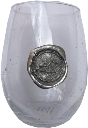Pewter Stamped Wine Glass - High Street Fly (360x600), Png Download