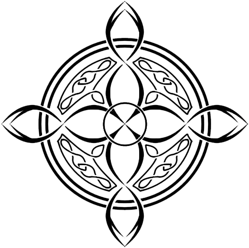 Celtic Tattoos Png Transparent Images - Celtic Knot Of Four (650x500), Png Download