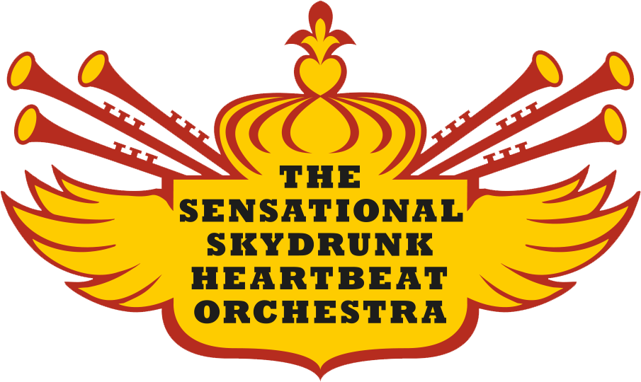 The Sensational Skydrunk Heartbeat Orchestra Logo - Music (905x540), Png Download