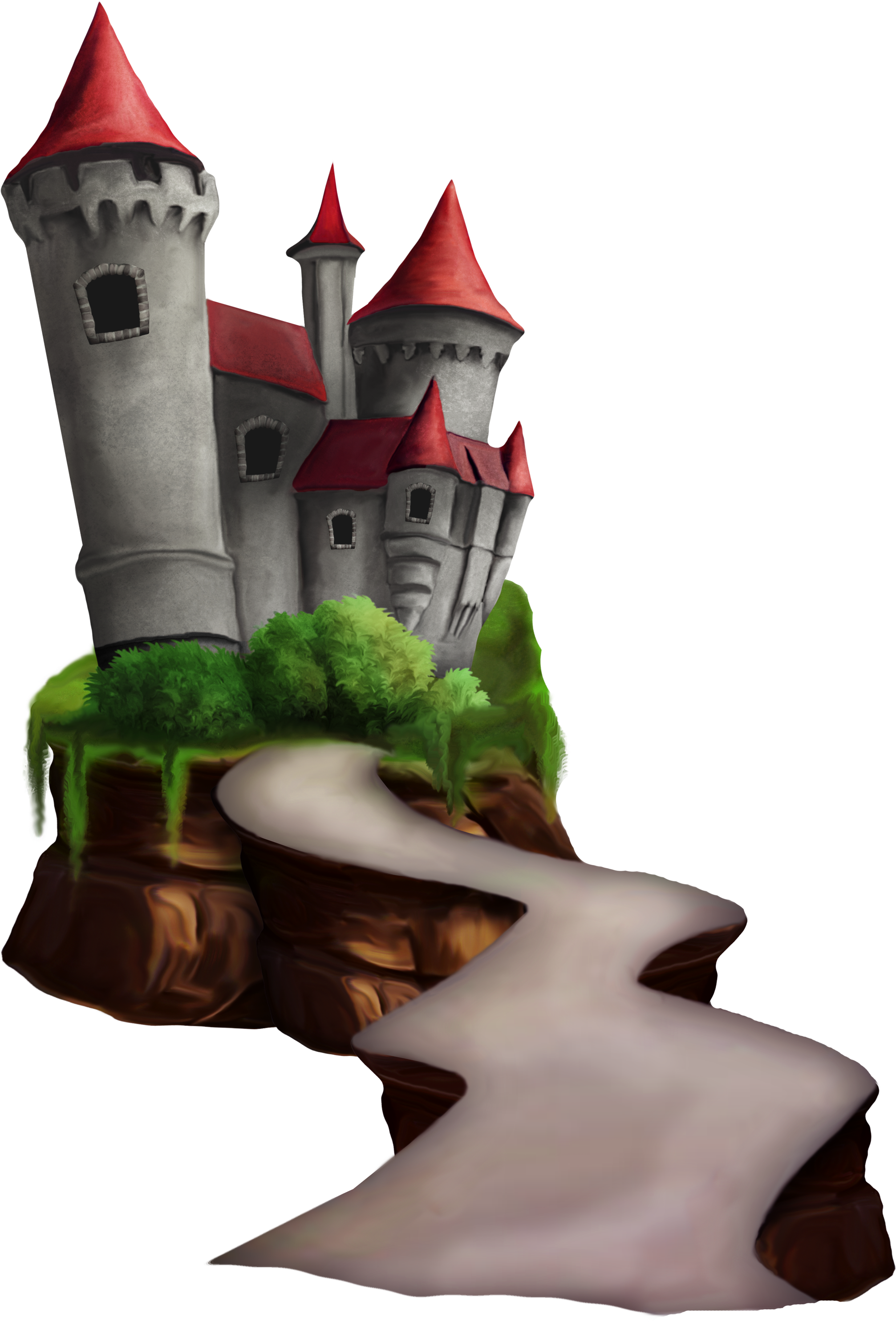 Tower Castle Cartoon Png (2107x3074), Png Download