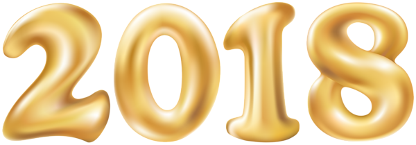 2018 Gold Png Clip Art Image - 2018 Png (600x209), Png Download