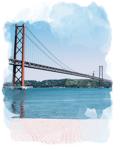 Lisboa 8h - 25 De Abril Bridge (500x600), Png Download