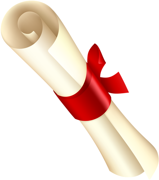 Ribbon Png, Ribbons, Red Ribbon, High Quality Images, - Diploma Clipart (541x600), Png Download
