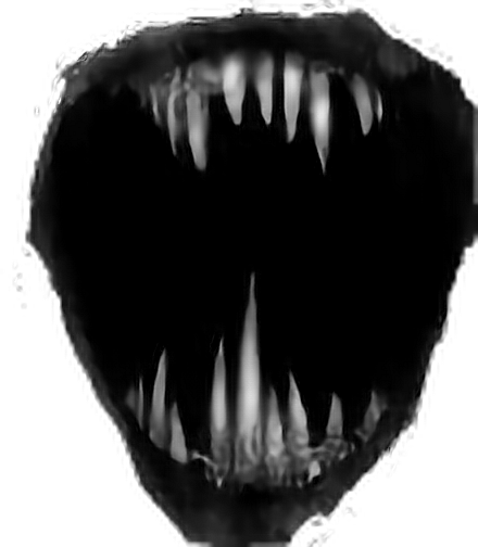 Download Scary Teeth Png Svg Black And White Download Transparent 