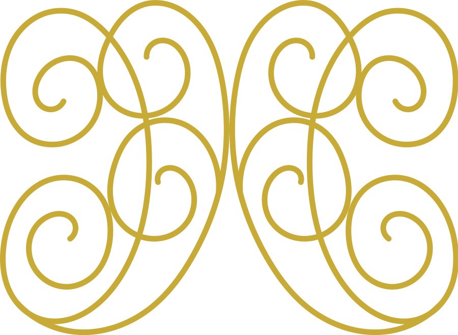Swirl Design Clip Art - Gold Swirl Design (600x439), Png Download