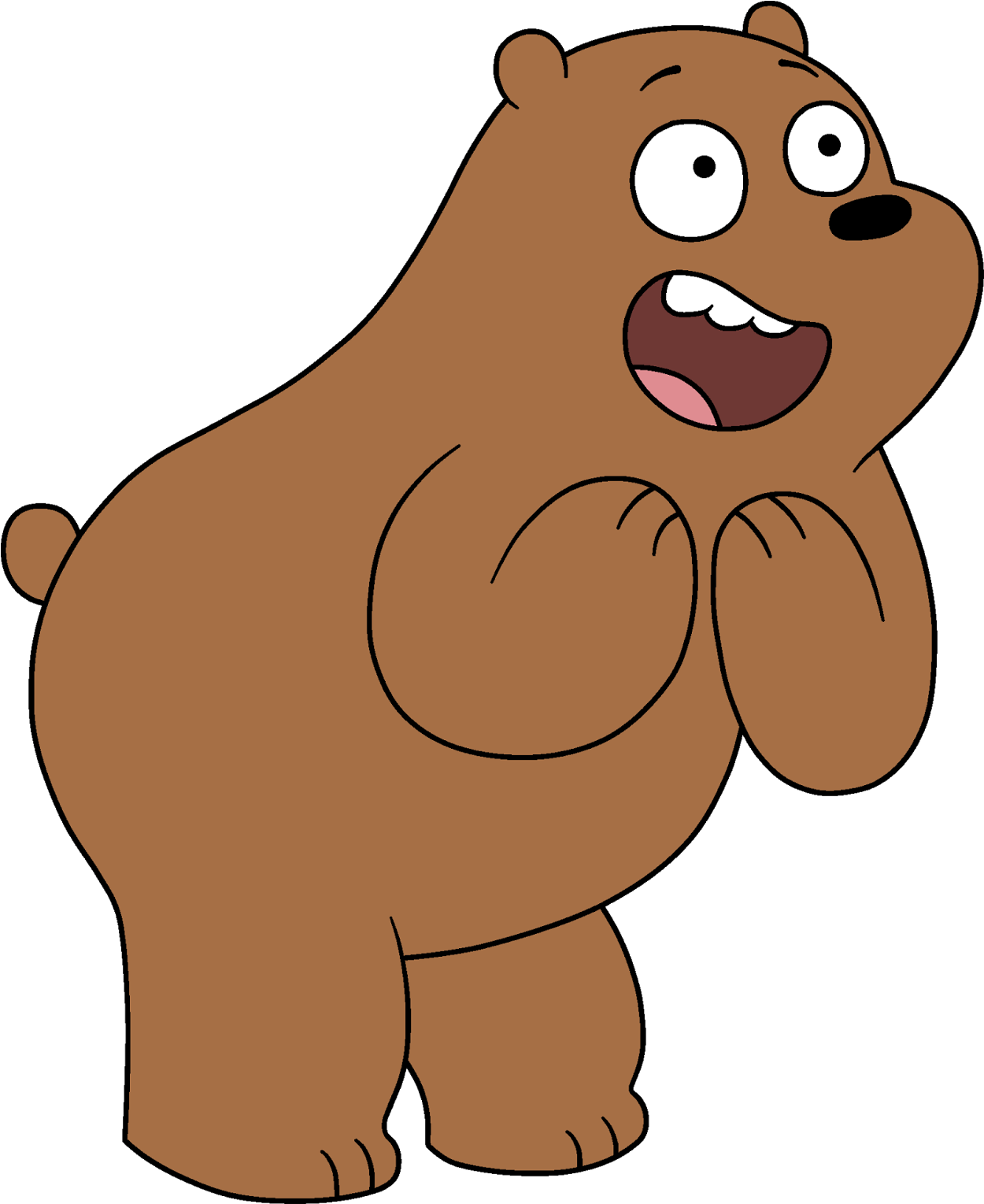 Grizzly Bear - We Bare Bears Grizz Png (350x424), Png Download