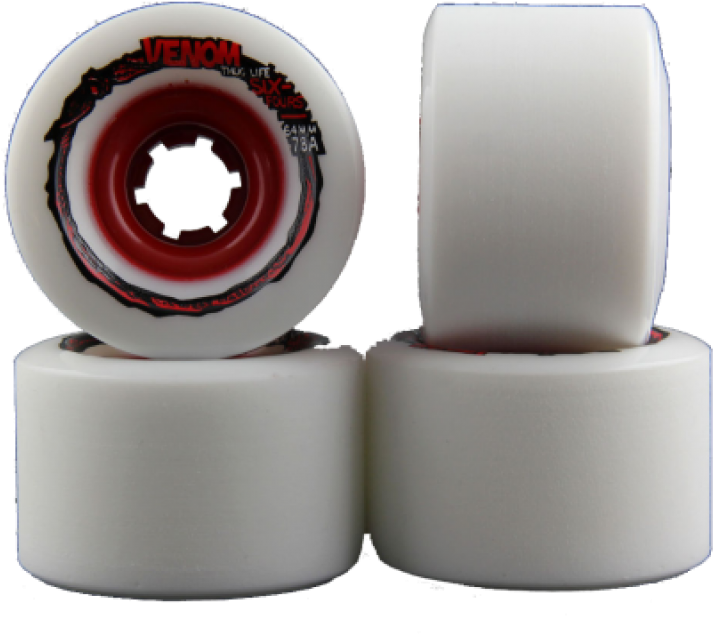 Venom Thug Life Six Fours Longboard Wheels 64mm 78a (765x937), Png Download