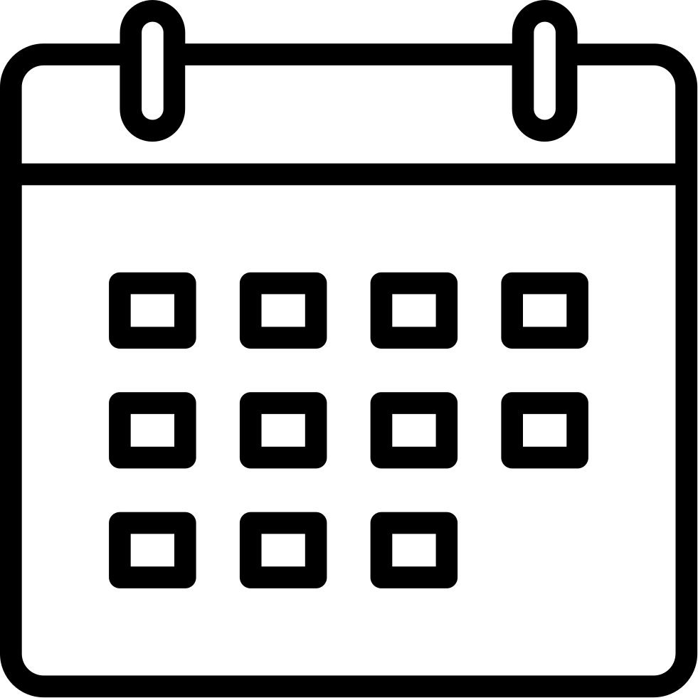 Calendar Comments - Calendar Line Icon Png (981x981), Png Download