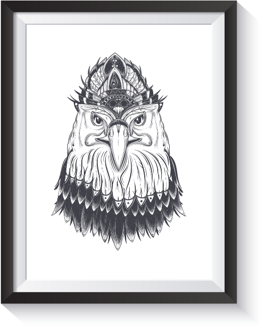Animals - Tatuagem Aguia Cabeça (800x800), Png Download