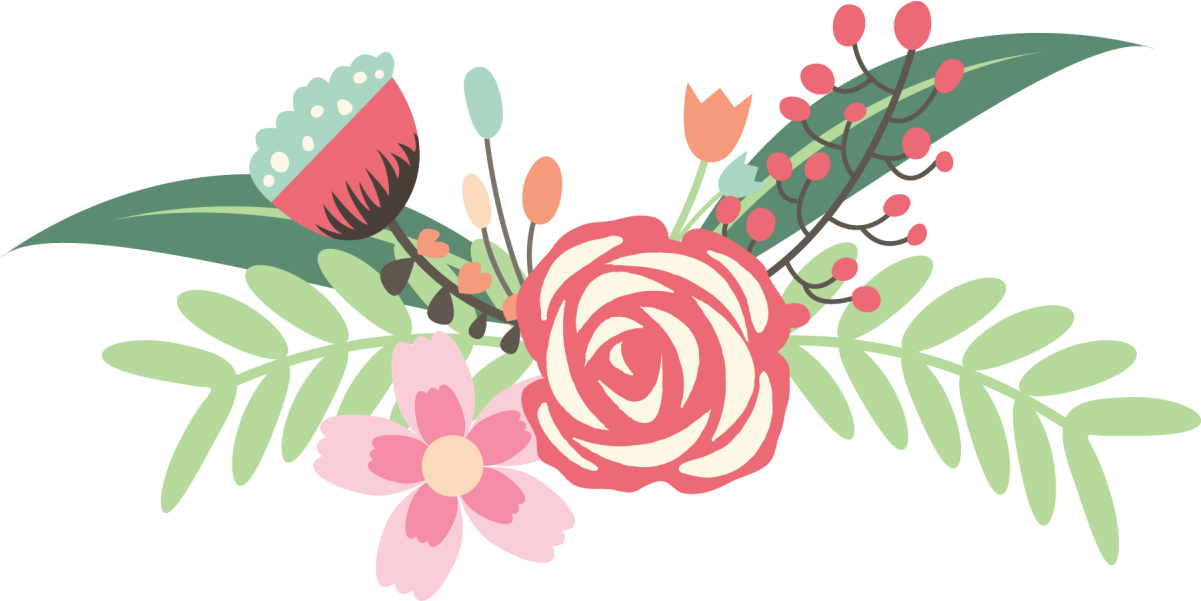 Banner Black And White Download Collection Of Free - Pastel Flower Clip Art (1200x1200), Png Download