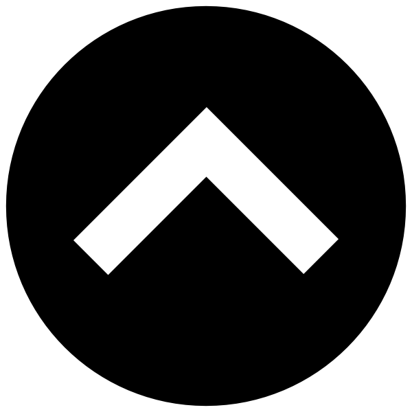 Up Black Arrow Clip Art - Back To Top (600x600), Png Download