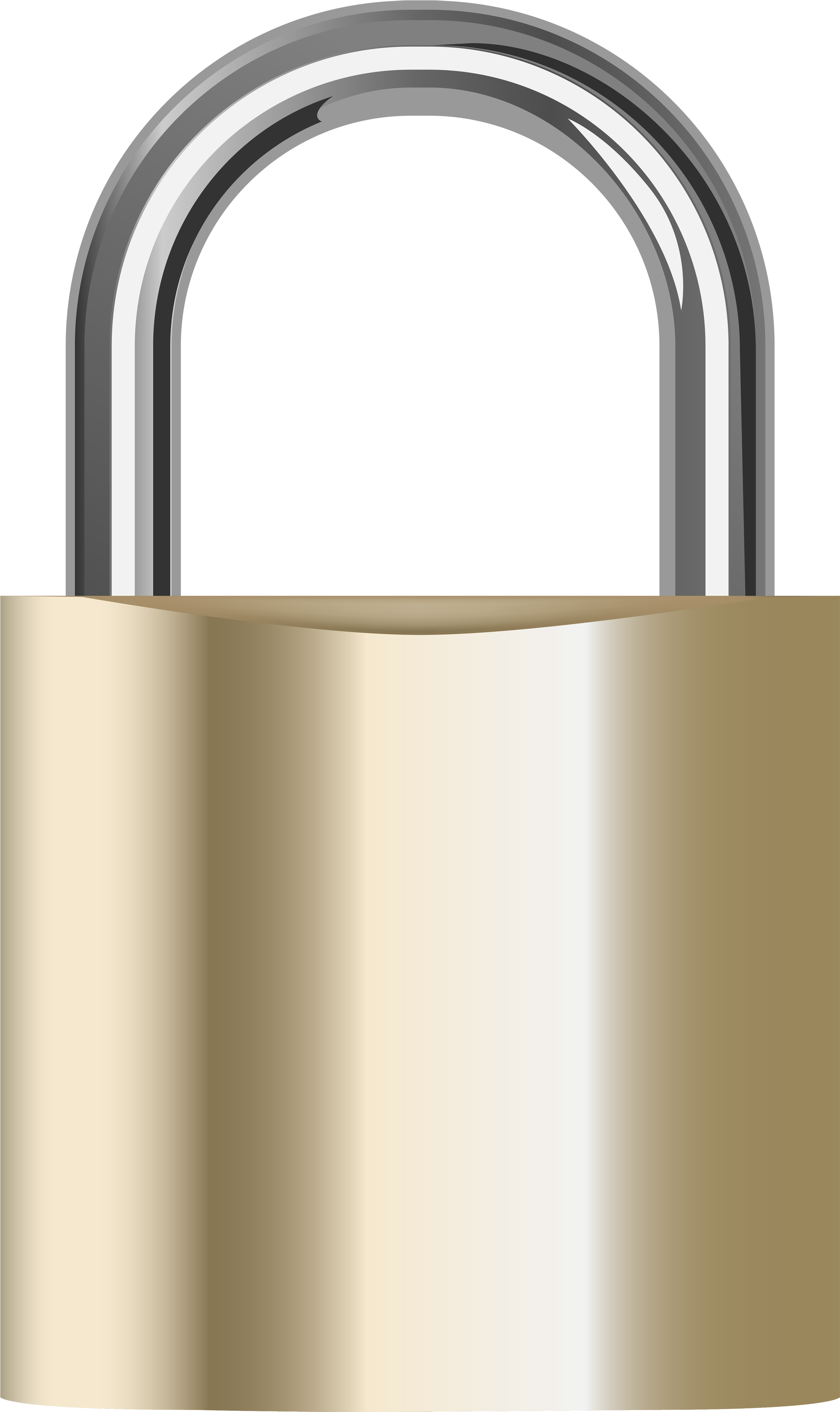 Lock Png Clip Art - Lock Clipart Png (2975x5000), Png Download