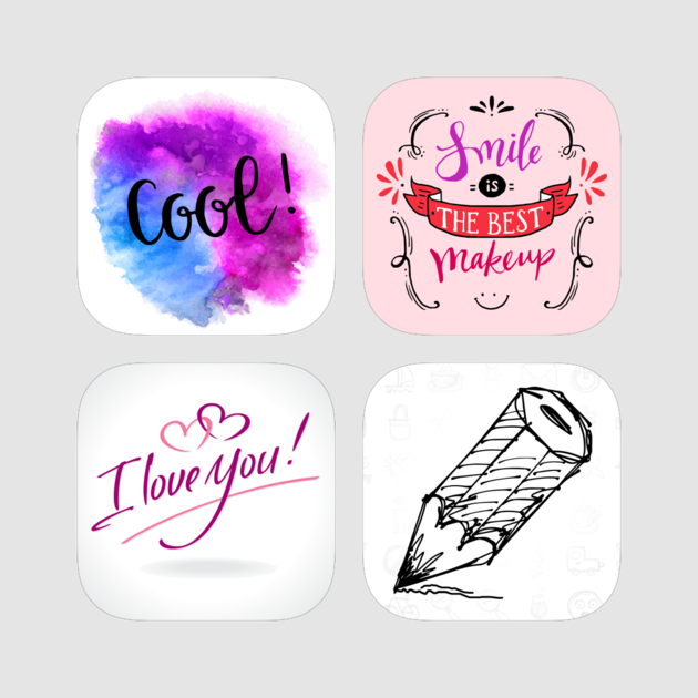 Ultimate Handwritten Stickers With Inspirational & - Doovar 30x40 Cm Smile Is The Best Makeup Çerçeveli (630x630), Png Download