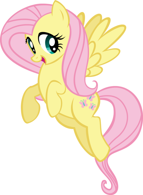 Fluttershy Is A Meek, Mild-mannered Pegasus Who Is - Fluttershy My Little Pony Characters (600x815), Png Download