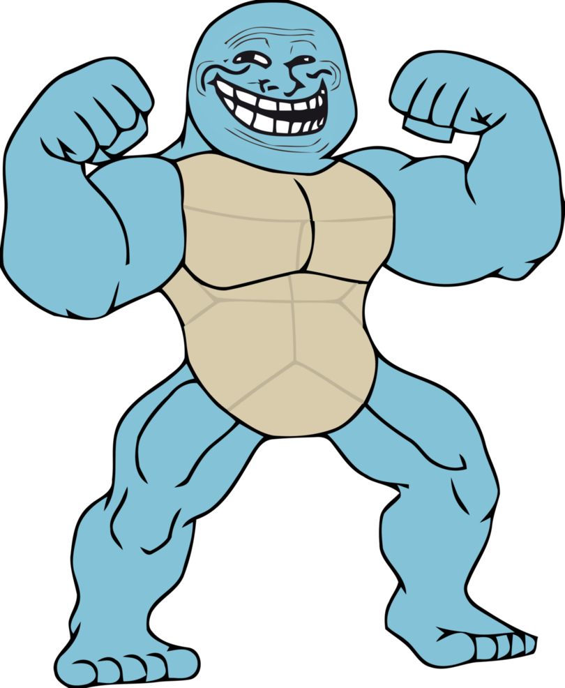 Trollface On Steroids By - Charmander Troll Face (810x986), Png Download
