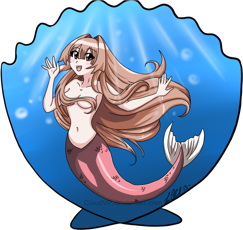 A Little Seto By Cloudvp On Deviantart - Seto No Hanayome Mermaid (1008x792), Png Download