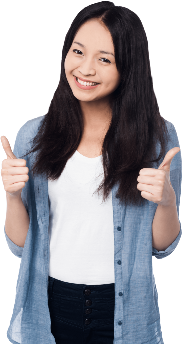 Free Png Women Pointing Thumbs Up Png Images Transparent - Woman Thumbs Up Png (480x722), Png Download