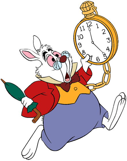 The White Rabbit Clip Art - I M Late For A Very Important Date (442x562), Png Download