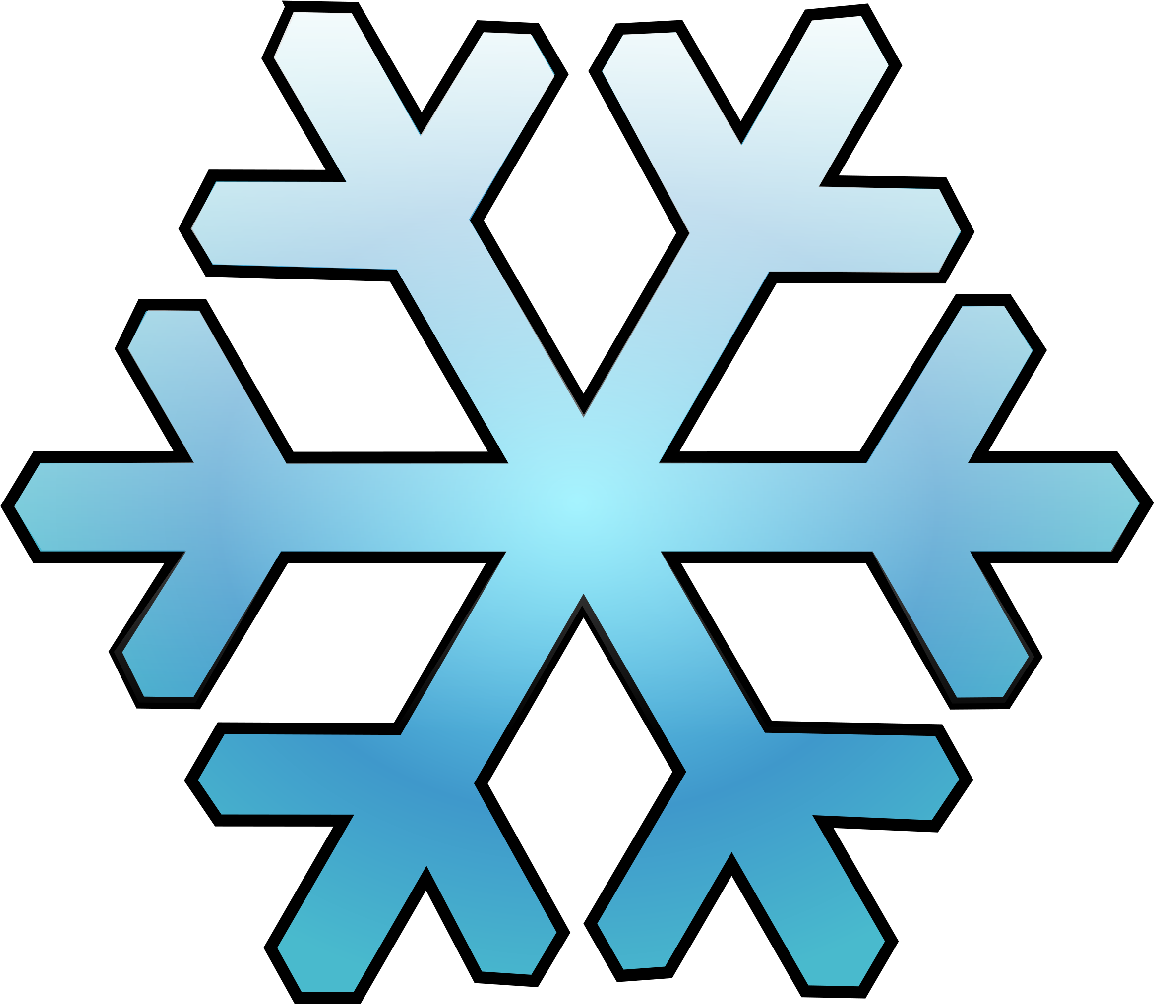 Clip Art Vector Panda Royalty Free Stock - Snowflake Clip Art (600x533), Png Download