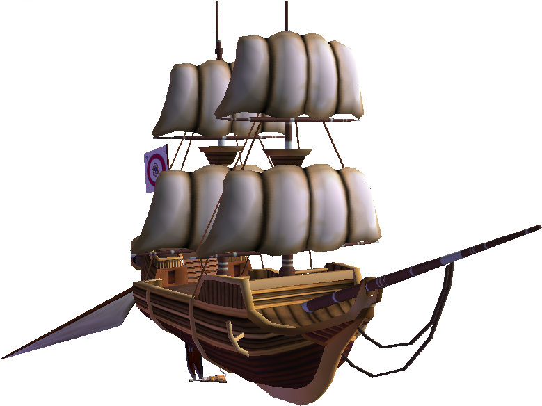 The Packet Ship Is A Civilian Craft With A Large Hull - Ship (810x604), Png Download