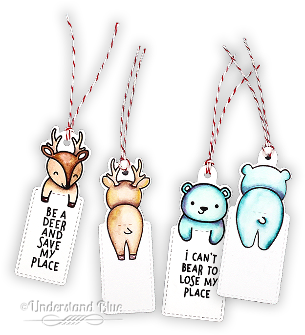 Page Hugger Watercolor Bookmarks By Understand Blue - Cartoon (650x713), Png Download