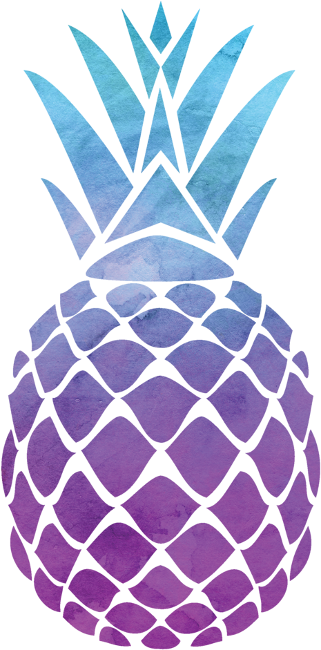 Gold Pineapple Print (1024x1024), Png Download