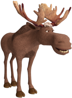 The Lazy Stag, Lazy, Stag, Animal Png And Psd - Reindeer (360x360), Png Download
