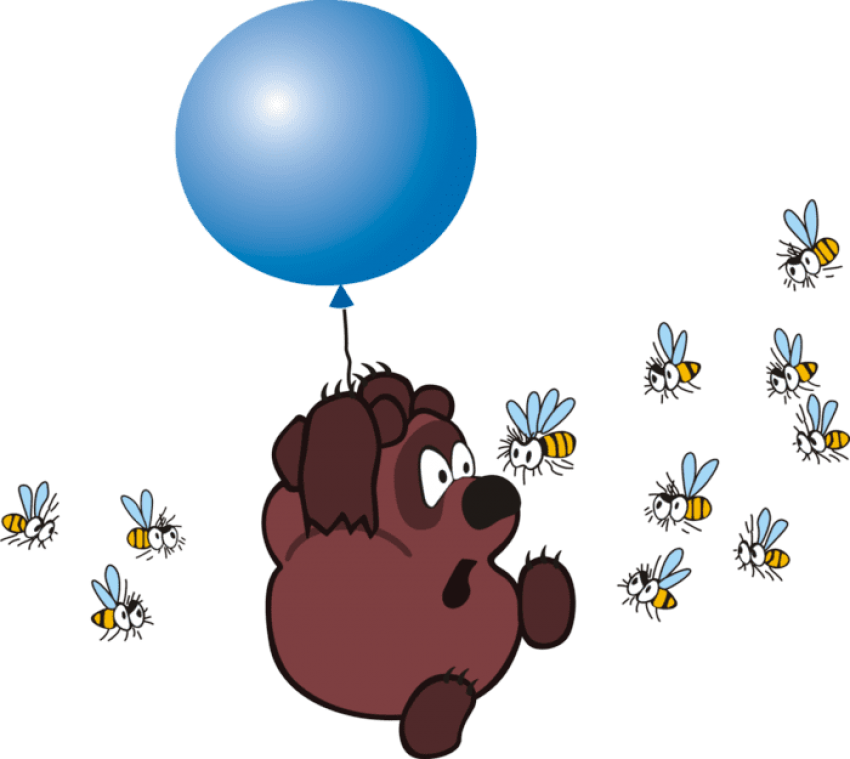 Free Png Winnie The Pooh - Винни Пух На Шаре Png (850x759), Png Download