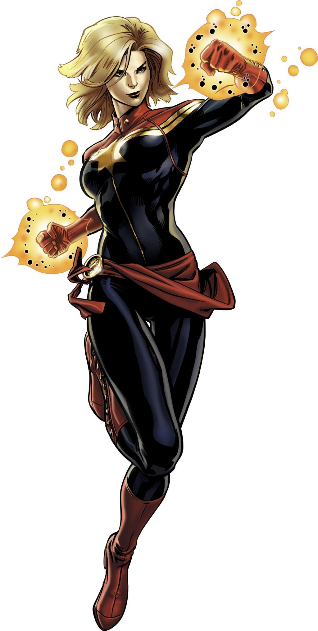 Captain Marvel Portrait Art - Captain Marvel No Background (1024x2032), Png Download